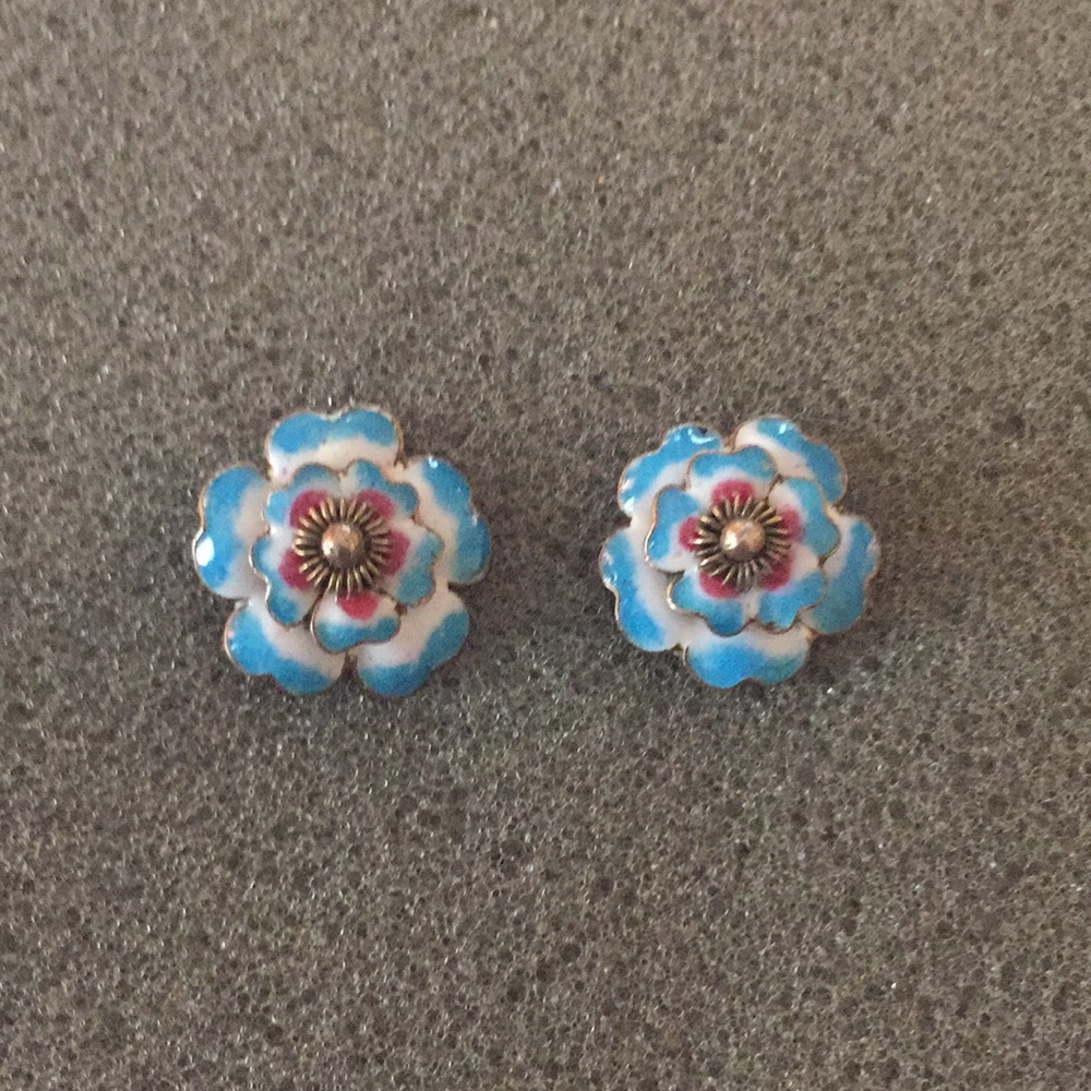 Unique Floral Post Earrings